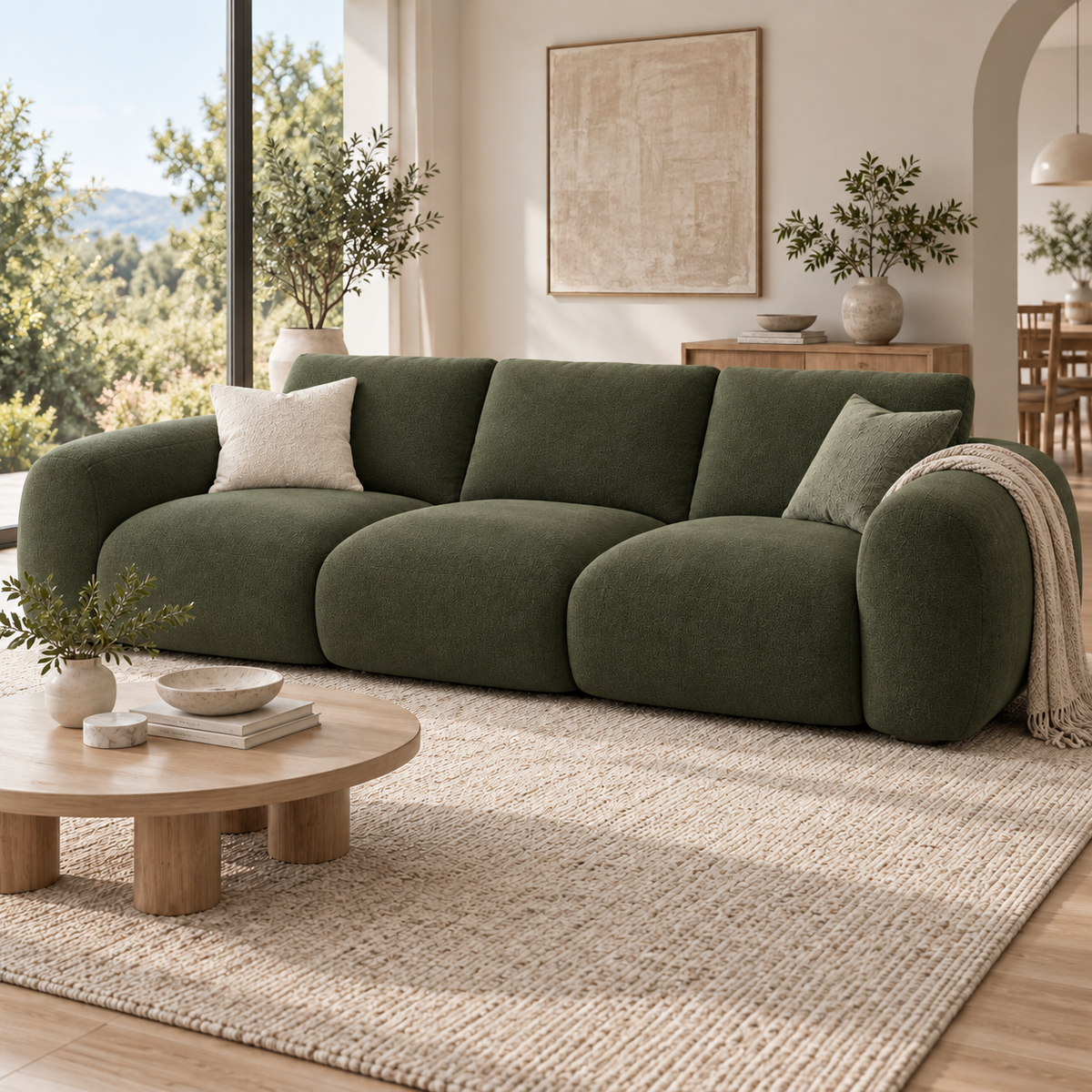 Mochi Lounge Compressed 3--Seater Sofa