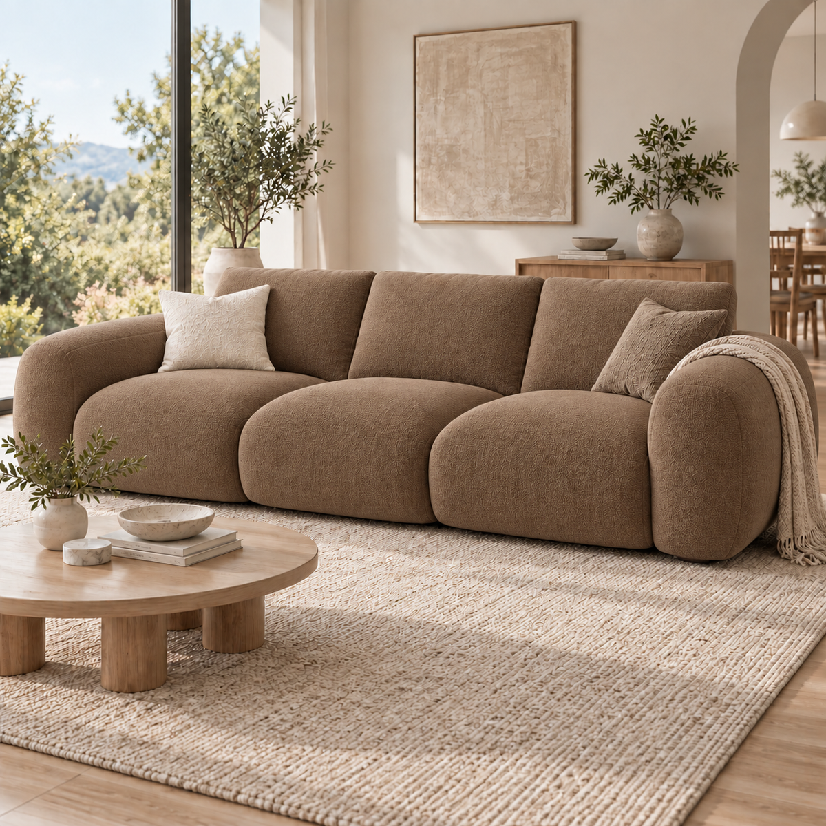 Mochi Lounge Compressed 3--Seater Sofa